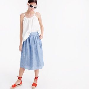 BLUE SKIRT J CREW SUMMER STYLE SIZE 2🦋
